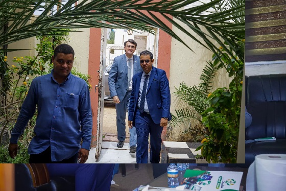 Le conseiller à l'ambassade de France, Gérard CAIRET, visite le centre "Essahraa" … (photos)