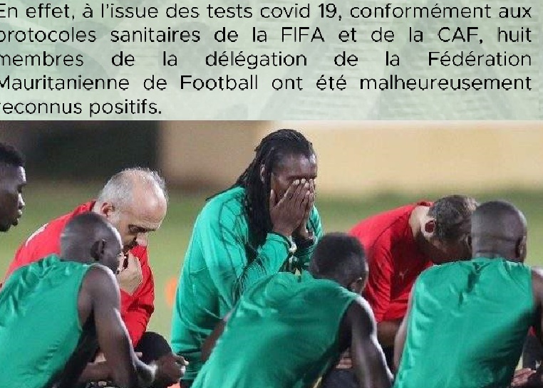 Forfait Sénégal-Mauritanie: 8 membres de la FFRIM contaminés au Covid!