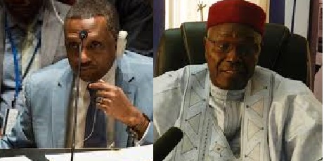 De g à d les Chefs des diplomaties tchadienne et nigérienne