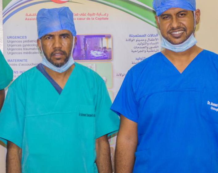 Première opération d’hernie laparoscopique réalisée par des mauritaniens