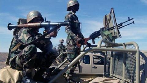 Des soldats mauritaniens sur les frontières