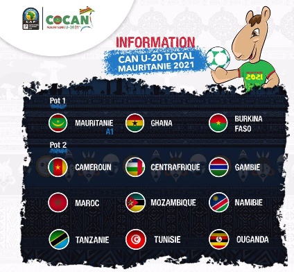Infos sur la CAN U20 2021 prévue en février prochain en Mauritanie