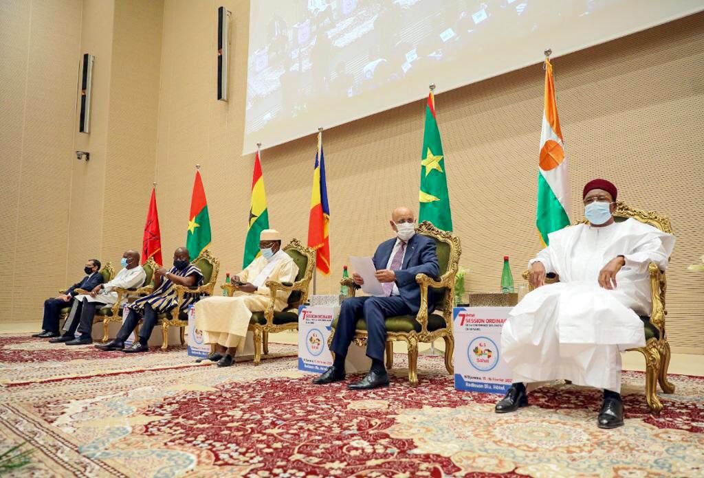 Le Président Ghazouani prend part à un sommet élargi sur le Sahel