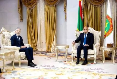 Entretiens entre le Président mauritanien et le ministre espagnol de l'intérieur