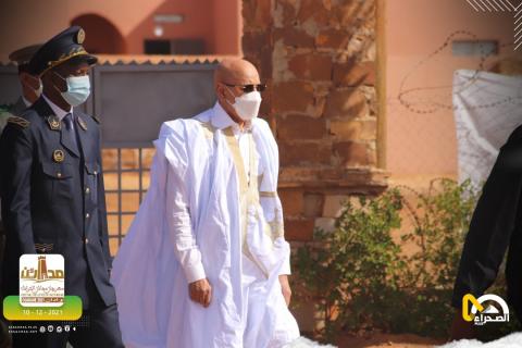 Le président Ghazouani regagne Nouakchott en provenance de Ouadane