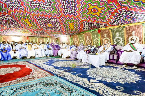 Le Président se réunit à Sélibabi avec les élites du Guidimakha
