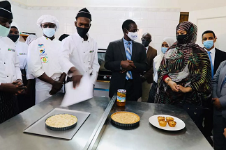Mint Mouknass visite les jeunes formés sur l'hôtellerie et le tourisme "Photos"
