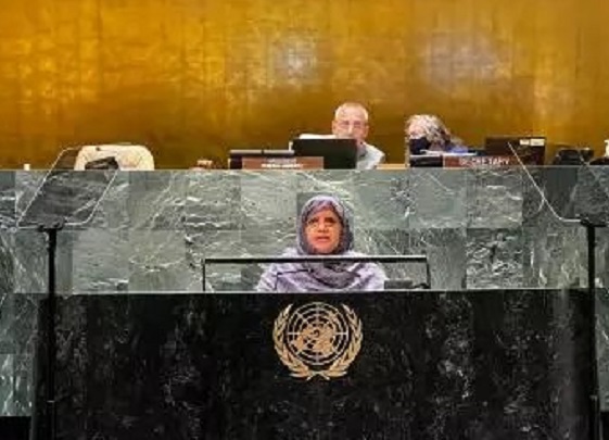 Mint Abdel Malick s'exprime au nom de CGLU devant les Nations Unies