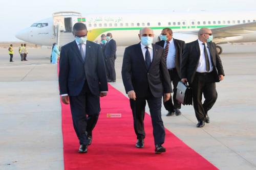 Le Président de retour à Nouakchott après un voyage de "condoléances"