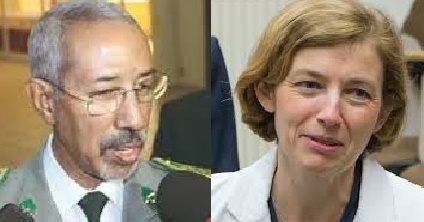 De gauhe à droite:  Hanena Ould Sdi et Florence Parley