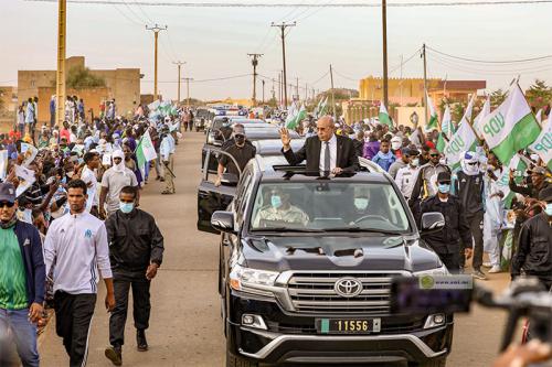 Le Président en visite au Guidimakha... Délégation d'accompagnement 
