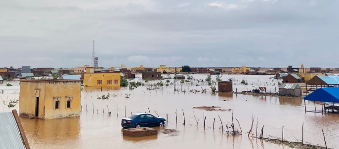 Tweijigjitt : Les eaux de pluie submergent plusieurs maisons et isolent certains quartiers