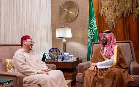 ولي العهد السعودي ومستشار الملك المغربي (المصدر: وكالات)