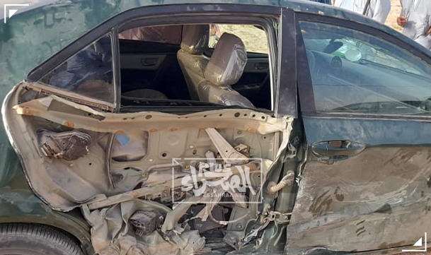 حادث سير في منطق المطار ـ (المصدر: الصحراء)