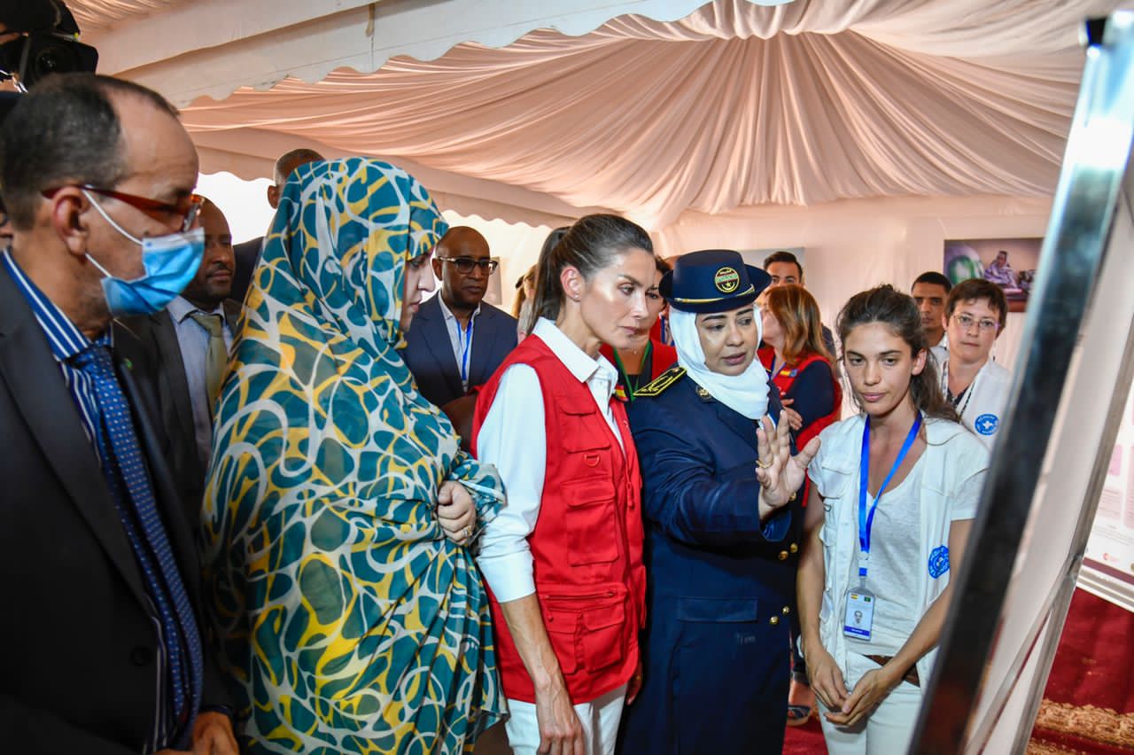 ملكة إسبانيا تزور مشروع رعاية ضحايا العنف القائم على النوع
