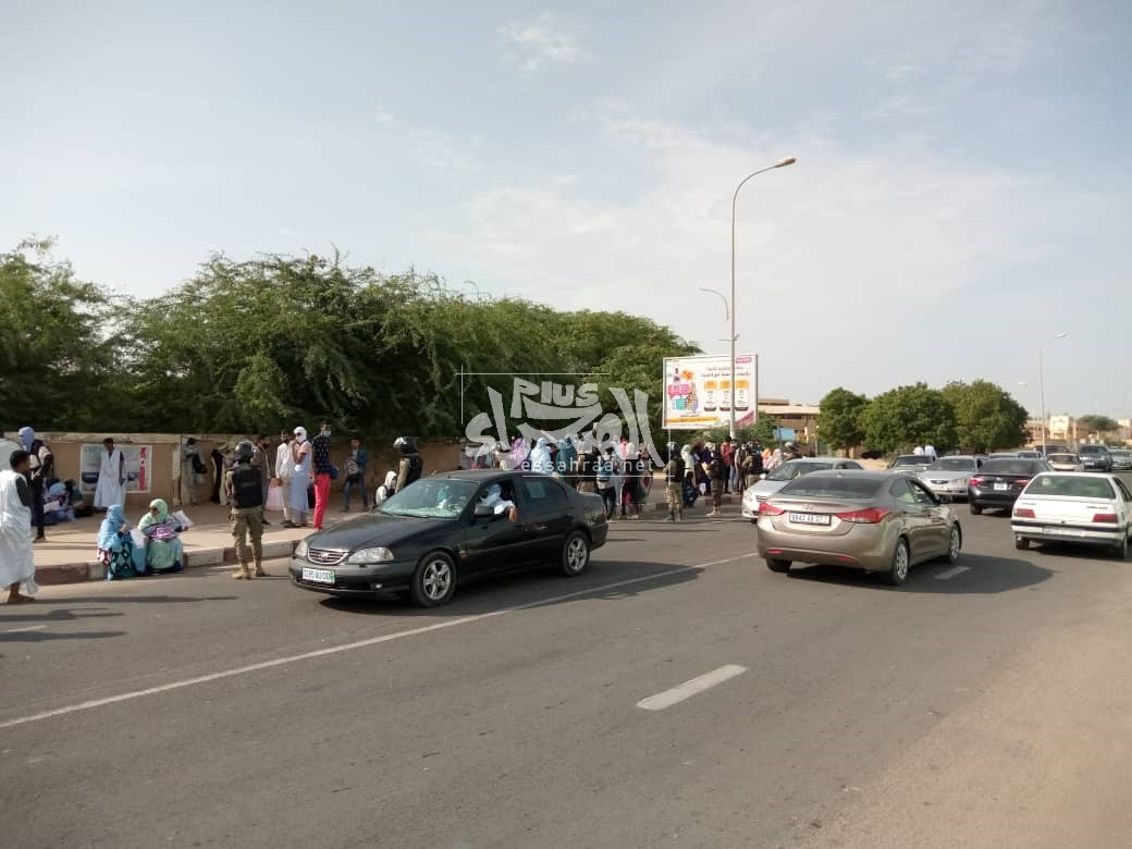 طلاب ISCAE يتظاهرون للمطالبة بتحقيق مطالبهم ـ (المصدر: الصحراء)