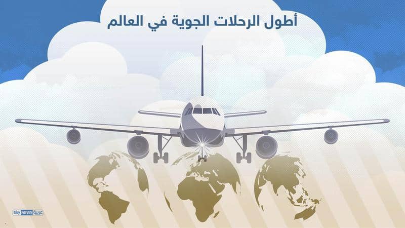 إنفوغرافيك.. أطول الرحلات الجوية في العالم 