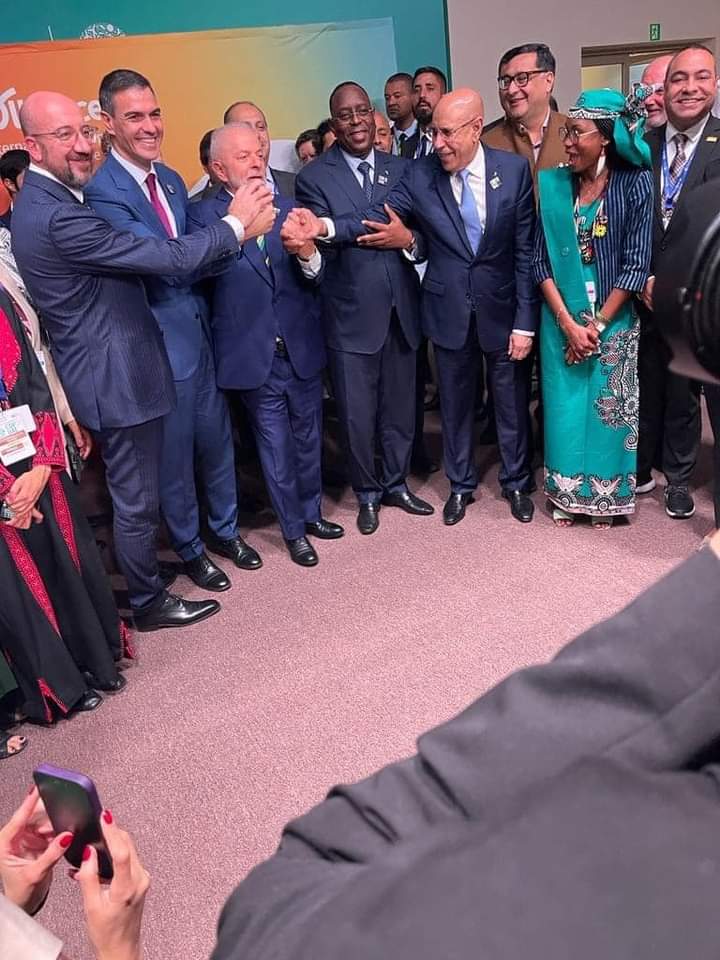 الرئيس غزواني مع عدد من رؤساء وقادة العالم