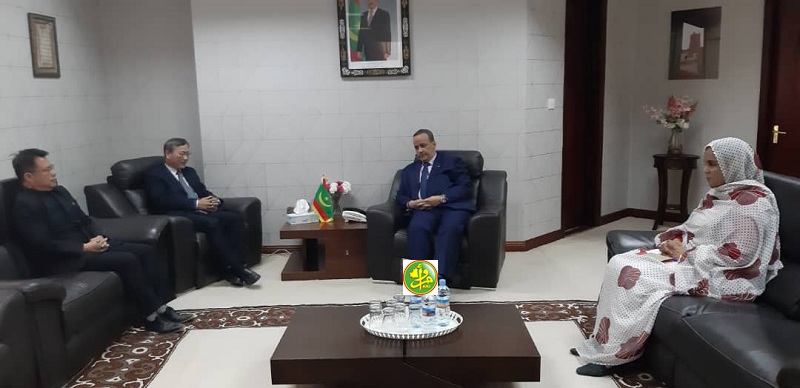اجتماع وزير خارجية موريتانيا مع السفير الصيني (و م أ)