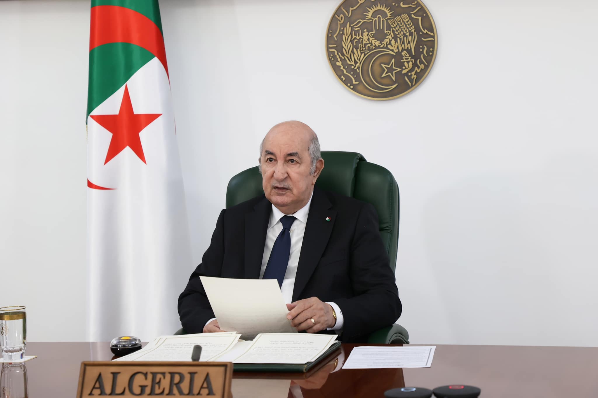 الرئيس الجزائري عبد المجيد تبون