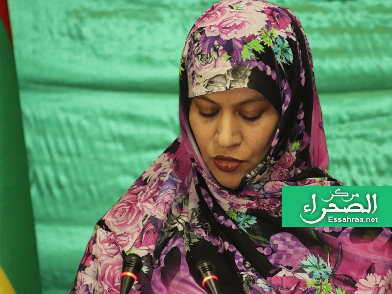 وزيرة المياه الناها بنت مكناس (المصدر: الصحراء)