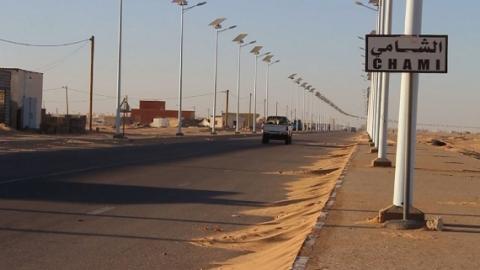 الشارع الرئيسي وسط مدينة الشامي 