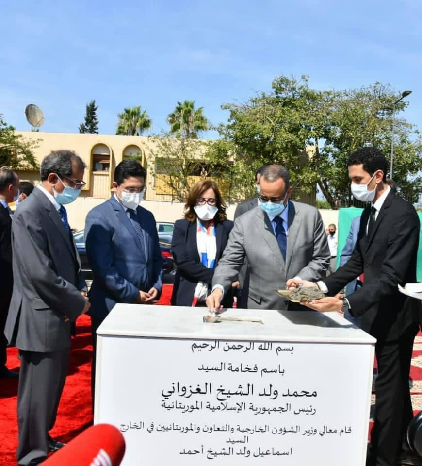 وضع الحجر الأساس للسفارة الموريتانية في المغرب ـ (المصدر: الإنترنت)