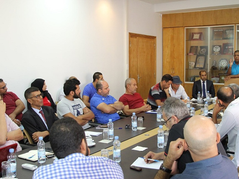اجتماع في مقر اللجنة التونسية – (المصدر: اللجنة الأولمبية التونسية)