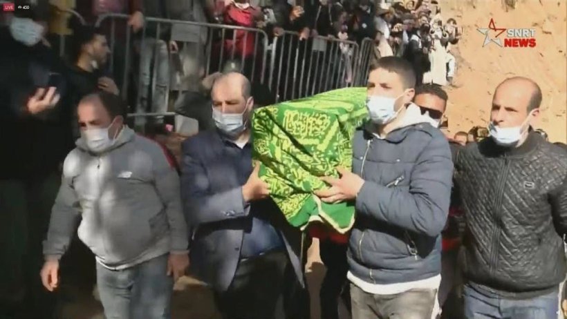 جانب من مراسم تشييع الطفل ريان- المصدر: (الانترنت)