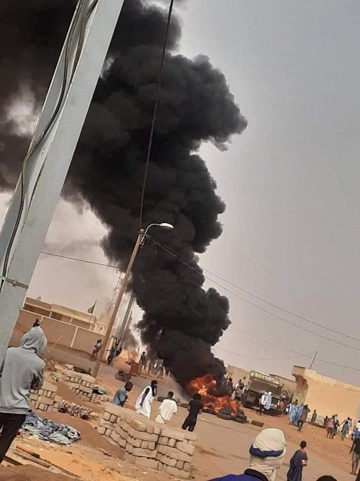 احتجاجات بمدينة الطينطان ـ (المصدر: الإنترنت)