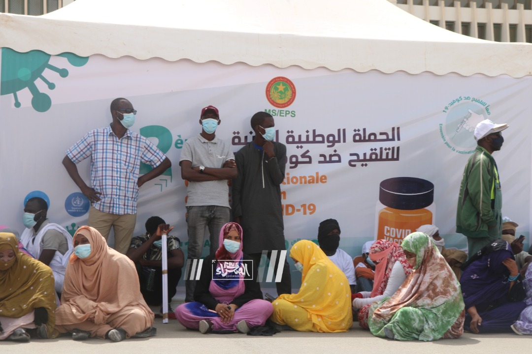 جانب من حفل إطلاق الحملة الوطنية للتلقيح-(المصدر: الصحراء) 