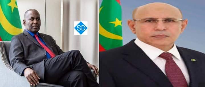 صورة أرشيفية تجمع بيرام والرئيس غزواني