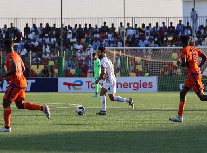 جانب من مباراة افسي مواذيبو وبيراميدز المصري- فيسبوك