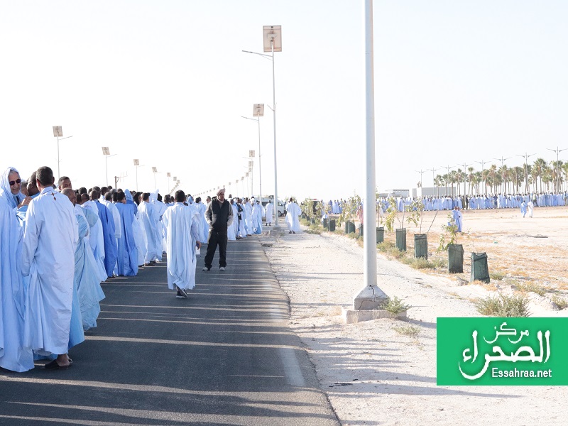 طوابير طويلة في محيط قصر المؤتمرات المرابطون - الصحراء