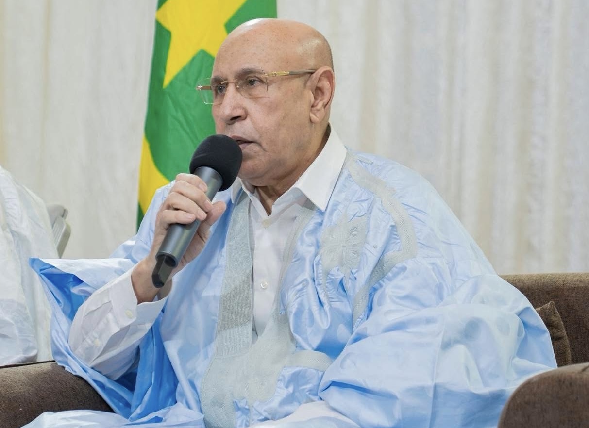 الرئيس غزواني خلال لقاء مع أطر مدينة أمبود