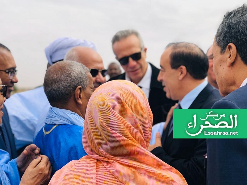 الوفد المغربي يصل مدينة أطار - (المصدر: الصحراء)