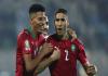 اللاعب المغربي أشرف حكيمي وبعض رفاقه(المصدر:مواقع التواصل)