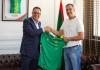 جانب من تقديم المدرب الجديد للمنتخب الوطني U17 يوسف الدوسري- FFRIM