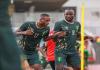 جانب من الحصة التدريبية التي خاضها المنتخب الوطني مساء السبت