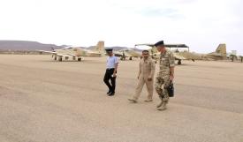 صورة من القاعدة العسكرية بمطار "أطار" الدولي