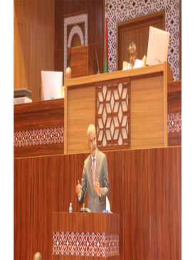 وزير الاقتصاد خلال حديثه في جلسة برلمانية اليوم الاثنين