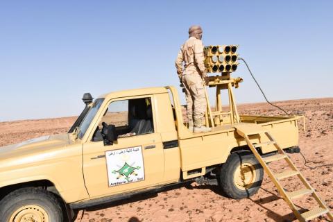جانب من مناورات الجيش الموريتاني في الشمال -المصدر(الجيش الموريتاني)