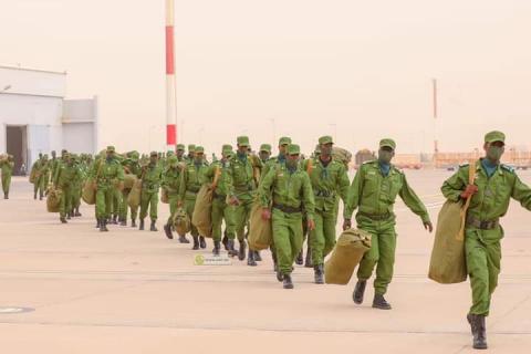 الوحدة العاشرة من الدرك تغادر إلى بانغي -المصدر(الوكالة الموريتانية للأنباء)