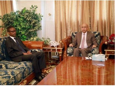 الرئيس غزواني والوزير الأول محمد ولد بلال ـ(المصدر: وما)