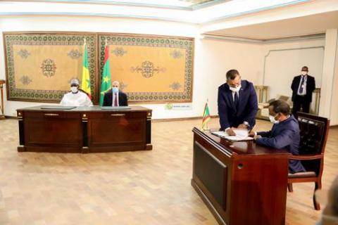 توقيع اتفاقيات تعاون بين موريتانيا والسنغال ـ (المصدر: وما)