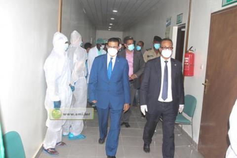 وزير الصحة يتفقد جناح كورونا بمصحة الرضوان ـ (المصدر: الإنترنت)