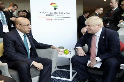الرئيس غزواني مع رئيس الحكومة البريطانية (المصدر: وما)