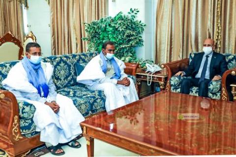 الرئيس غزواني يستقبل المواطنين العائدين من مالي ـ (المصدر: وما)