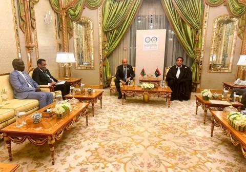 الرئيس غزواني والمنفي خال لقاء في الرياض على هامش القمة العربية- نوفمبر 2023