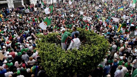 من المظاهرات في الجزائر في مايو 2019